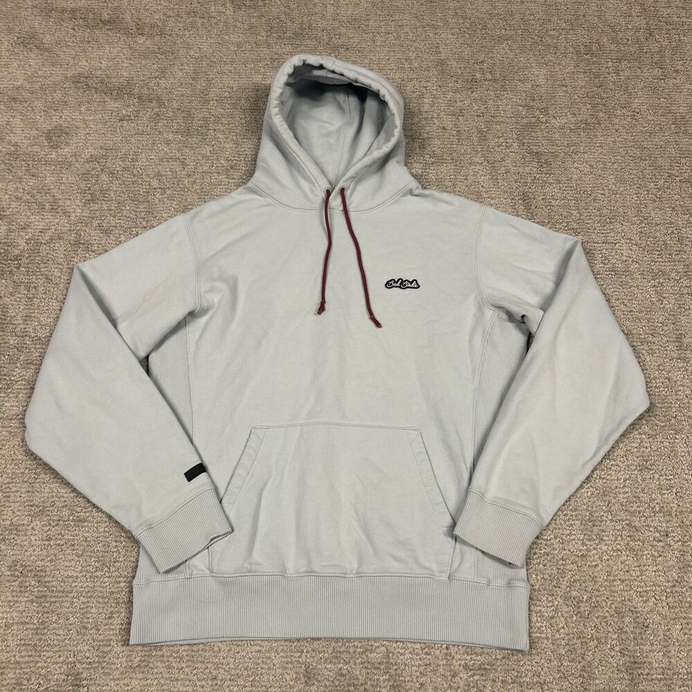 Bad Birdie Hoodie Mens Medium Pullover Light Blue Golf Sweatshirt Long Sleeve